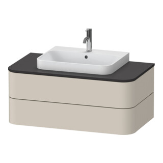 Duravit Meuble sous lavabo sans ES Happy D.2 Plus 40,8x100x55cm, 2 tiroirs, taupe supermat