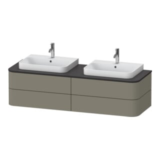 Duravit Meuble sous-lavabo sans ES Happy D.2 Plus 40,8x160 cm, 4 tiroirs, BP b, st-g s-mat
