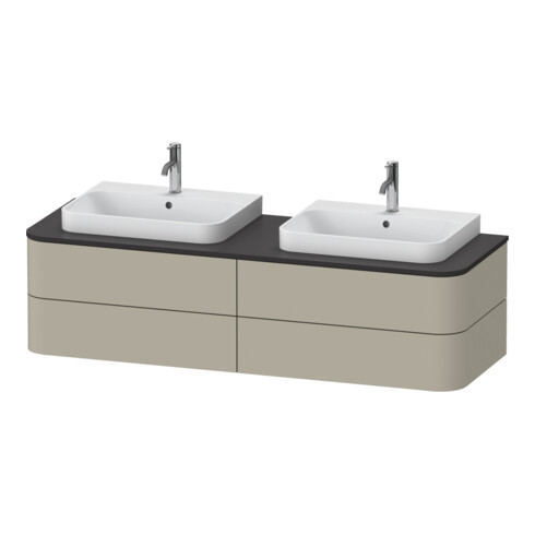 Duravit Meuble sous-lavabo sans ES Happy D.2 Plus 40,8x160 cm, 4 tiroirs, BP b, Tau s-mat