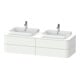 Duravit Meuble sous-lavabo sans ES Happy D.2 Plus 40,8x160cm, 4 tiroirs, BP b, blanc satiné-1