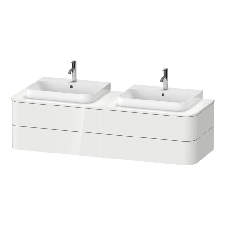 Duravit Meuble sous lavabo sans ES Happy D.2 Plus 40,8x160cm, 4 tiroirs, BP b, st-g s-mat