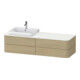 Duravit Meuble sous lavabo sans ES Happy D.2 Plus 40,8x160cm, 4 tiroirs, BP l, Chêne méditerranéen-1