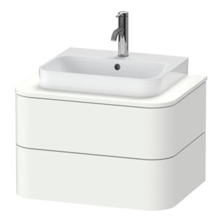 Duravit Meuble sous-lavabo sans ES Happy D.2 Plus 40,8x65 cm, 2 tiroirs, blanc mat soyeux