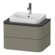 Duravit Meuble sous-lavabo sans ES Happy D.2 Plus 40,8x65cm, 2 tiroirs, gris pierre mat-1