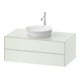 Duravit Meuble sous lavabo sans ES White Tulip 40,8x100x55, 2 tiroirs, blanc mat soyeux-1