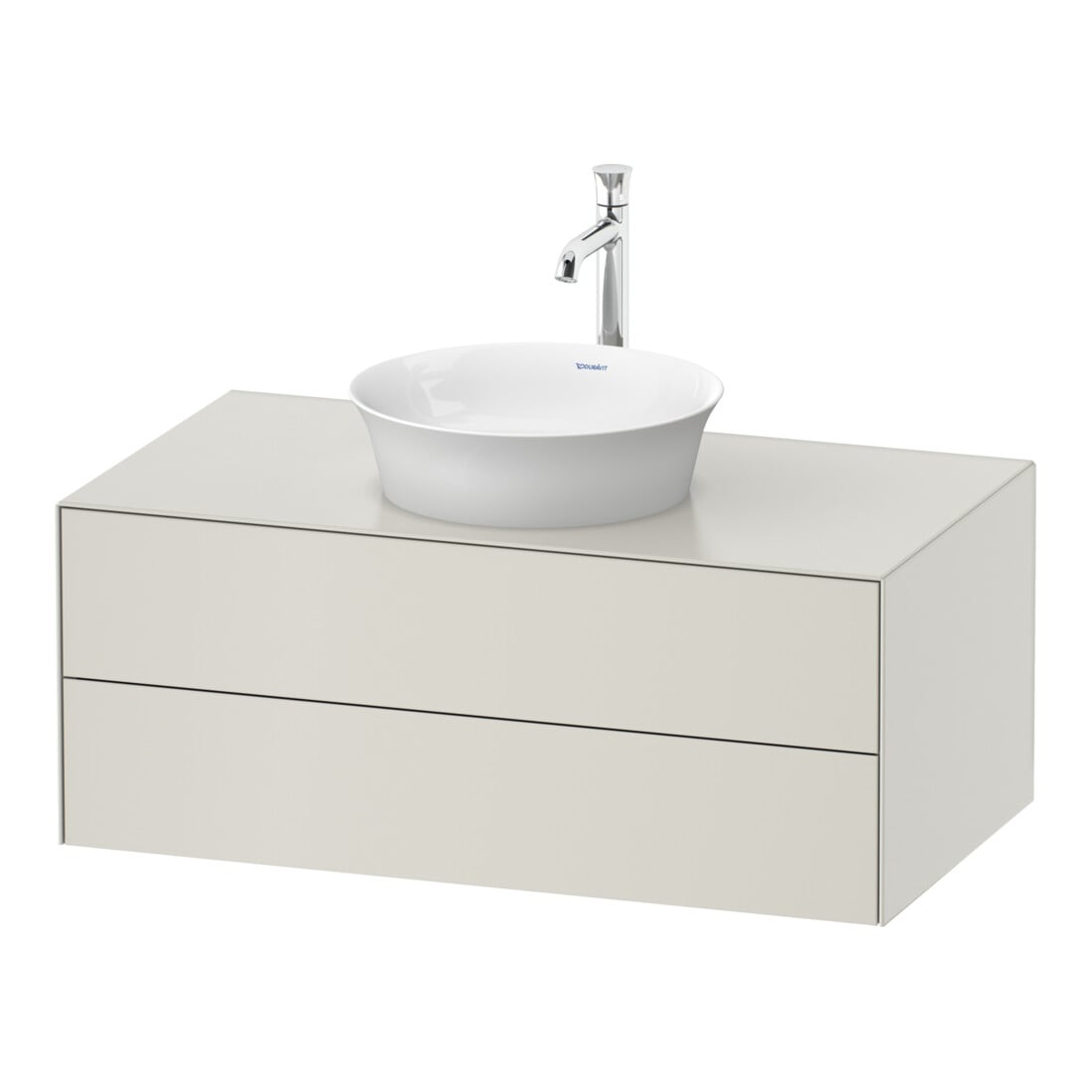 Duravit Meuble sous lavabo sans ES White Tulip 40,8x100x55, 2 tiroirs, blanc nord mat