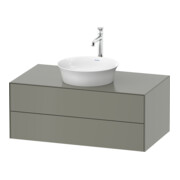 Duravit Meuble sous lavabo sans ES White Tulip 40,8x100x55 cm, 2 tiroirs, gris pierre mat-1