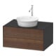 Duravit Meuble sous lavabo sans ES White Tulip 40,8x80x55,2 SBK, US Noyer mat/gris brillant-1