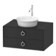 Duravit Meuble sous-lavabo sans ES White Tulip 40,8x80x55, 2 tiroirs, avec poignée, graphite mat s-matt-1