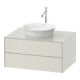 Duravit Meuble sous-lavabo sans ES White Tulip 40,8x80x55, 2 tiroirs, blanc mat nordique-1