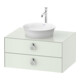 Duravit Meuble sous lavabo sans ES White Tulip 40,8x80x55, 2 tiroirs, gris, blanc mat-1