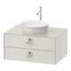 Duravit Meuble sous lavabo sans ES White Tulip 40,8x80x55 cm, 2 tiroirs, avec poignée, blanc nord mat-1