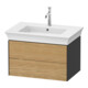 Duravit Meuble sous lavabo sans ES White Tulip 41x68,4x45,8 cm, 2 tiroirs, E Nat mas/gris brillant-1