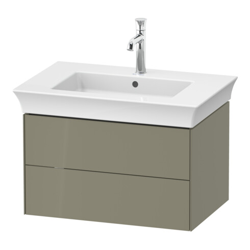 Duravit Meuble sous-lavabo sans ES White Tulip 41x68,4x45,8 cm, 2 tiroirs, gris pierre brillant