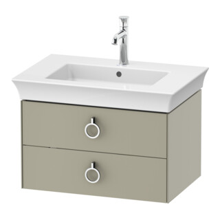 Duravit Meuble sous-lavabo sans ES White Tulip 41x68,4x45,8 cm, 2 tiroirs, Tau soie mat