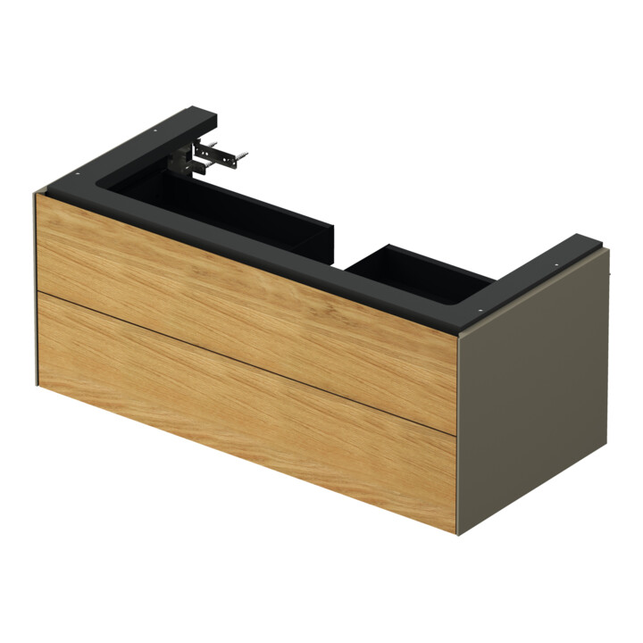 Duravit Meuble sous-lavabo sans ES White Tulip 41x98,4x45,8 cm, 2 tiroirs, E N StG satin mat