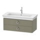 Duravit Meuble sous-lavabo sans ES White Tulip 41x98,4x45,8 cm, 2 tiroirs, gris pierre brillant-1