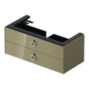 Duravit Meuble sous-lavabo sans ES White Tulip 41x98,4x45,8 cm, 2 tiroirs, gris pierre brillant-5