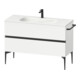 Duravit Meuble sous lavabo Sivida 121x59,2x47,7 cm, 2 tiroirs, blanc mat, taille S-1