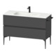Duravit Meuble sous-lavabo Sivida 121x59,2x47,7 cm, 2 tiroirs, gris m, Gr. sw-1