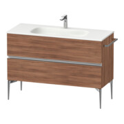 Duravit Meuble sous-lavabo Sivida 121x59,2x47,7 cm, 2 tiroirs, N Nat, Gr. chr