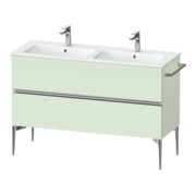 Duravit Meuble sous lavabo Sivida 128x59,1x47,7 cm, 2 tiroirs, vert m, G chr