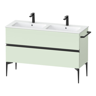 Duravit Meuble sous lavabo Sivida 128x59,1x47,7 cm, 2 tiroirs, vert m, G sw