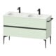 Duravit Meuble sous lavabo Sivida 128x59,2x47,7 cm, 2 tiroirs, vert m, G sw-1