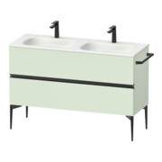 Duravit Meuble sous lavabo Sivida 128x59,2x47,7 cm, 2 tiroirs, vert m, G sw