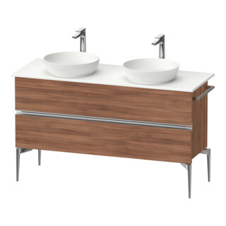 Duravit Meuble sous-lavabo sur pied Sivida N N, 131,5x54,8x47,5 cm, 2 SBK, chr