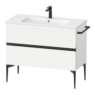 Duravit Meuble sous-lavabo suspendu Sivida 101x59,1x47,7 cm, 2 tiroirs, blanc mat, taille S