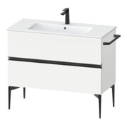 Duravit Meuble sous-lavabo suspendu Sivida 101x59,1x47,7 cm, 2 tiroirs, blanc mat, taille S