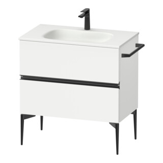 Duravit Meuble sous-lavabo suspendu Sivida 81x59,2x47,7cm, 2 tiroirs, blanc mat, Gr. sw