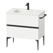 Duravit Meuble sous-lavabo suspendu Sivida 81x59,2x47,7cm, 2 tiroirs, blanc mat, Gr. sw
