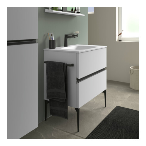 Duravit Meuble sous-lavabo suspendu Sivida 81x59,2x47,7cm, 2 tiroirs, blanc mat, Gr. sw