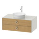 Duravit Meuble sous-lavabo White Tulip 100x55 cm, 2 tiroirs, 1 plan-1