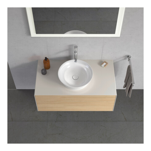 Duravit Meuble sous-lavabo White Tulip 100x55 cm, 2 tiroirs, 1 porte, suspendu