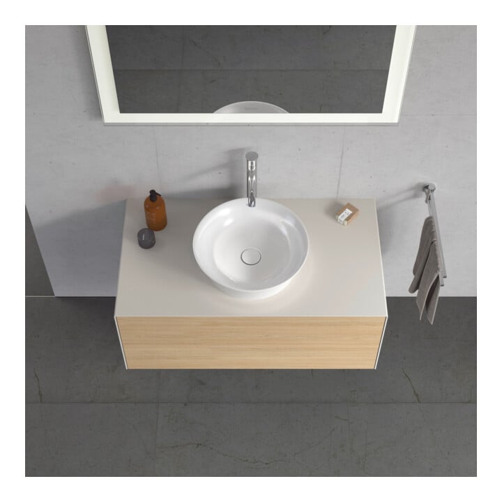 Duravit Meuble sous-lavabo White Tulip 100x55 cm, 2 tiroirs, 1 porte, suspendu