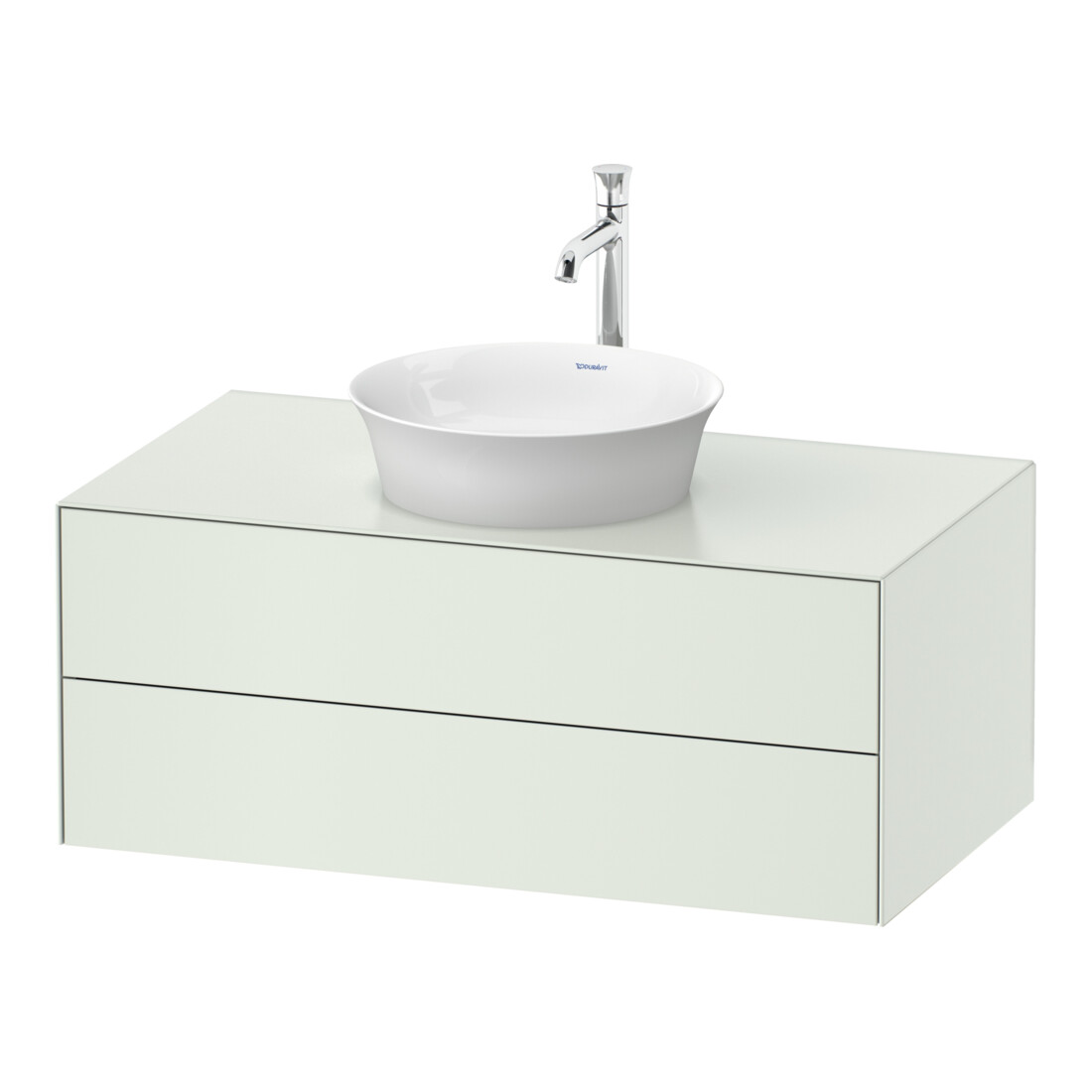Duravit Meuble sous-lavabo White Tulip 100x55 cm, blanc, 2 tiroirs, 1 porte, suspendu