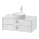 Duravit Meuble sous-lavabo White Tulip 100x55 cm, blanc, 2 tiroirs, 1 tablette-1
