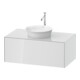Duravit Meuble sous lavabo White Tulip 100x55 cm, blanc brillant, 1 tiroir, 1 porte, suspendu-1