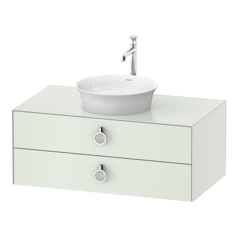 Duravit Meuble sous-lavabo White Tulip 100x55 cm, blanc mat, 2 tiroirs, 1 tablette