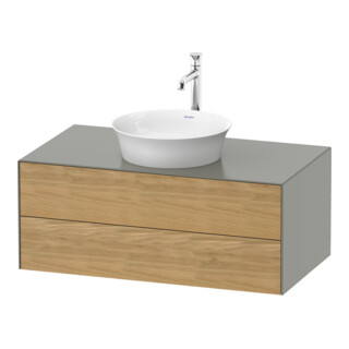 Duravit Meuble sous-lavabo White Tulip 100x55 cm, E N m/StG m, 2 tiroirs, 1 porte, suspendu