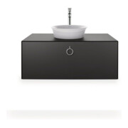 Duravit Meuble sous-lavabo White Tulip 100x55 cm, gris m, 1 tiroir m G, 1 tablette console