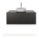 Duravit Meuble sous lavabo White Tulip 100x55 cm, gris mat, 1 tiroir, 1 porte, suspendu-1