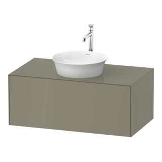 Duravit Meuble sous-lavabo White Tulip 100x55 cm, st-g g, 1 AZ, 1 Pl, suspendu
