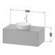 Duravit Meuble sous lavabo White Tulip 100x55 cm, US N m/gra g, 1 AZ, 1 Pl, blanc