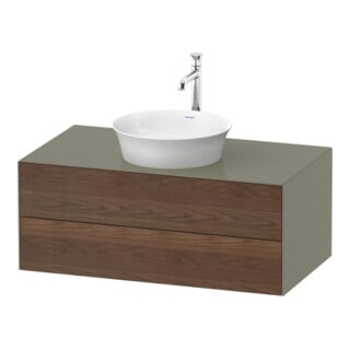 Duravit Meuble sous lavabo White Tulip 100x55 cm, US N m/StG g, 2 tiroirs, 1 porte, blanc
