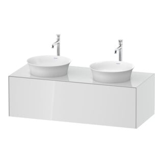 Duravit Meuble sous-lavabo White Tulip 130x55 cm, 1 tiroir, 1 porte, B double, blanc brillant