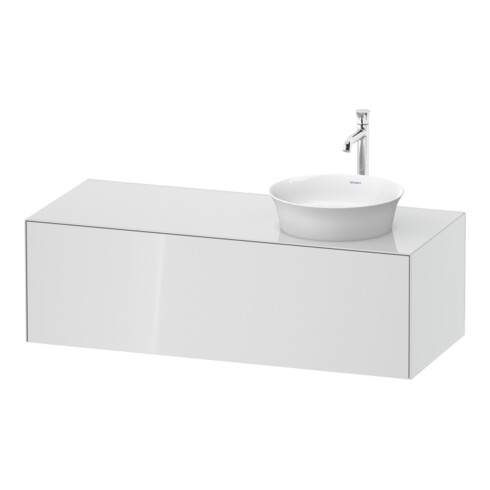 Duravit Meuble sous-lavabo White Tulip 130x55 cm, 1 tiroir, 1 porte, blanc brillant